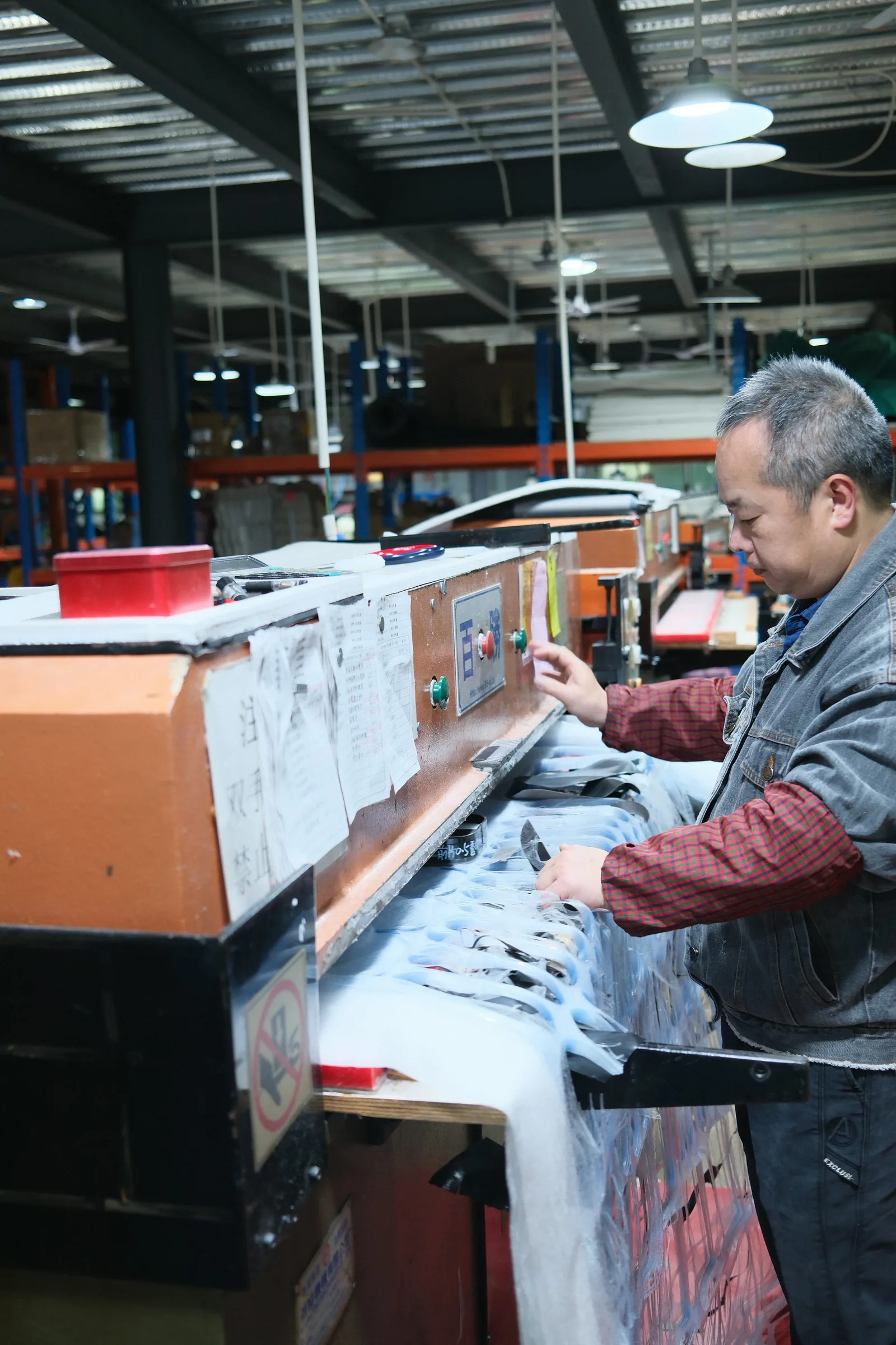 Founders meeting with their manufacturing partner during a project review