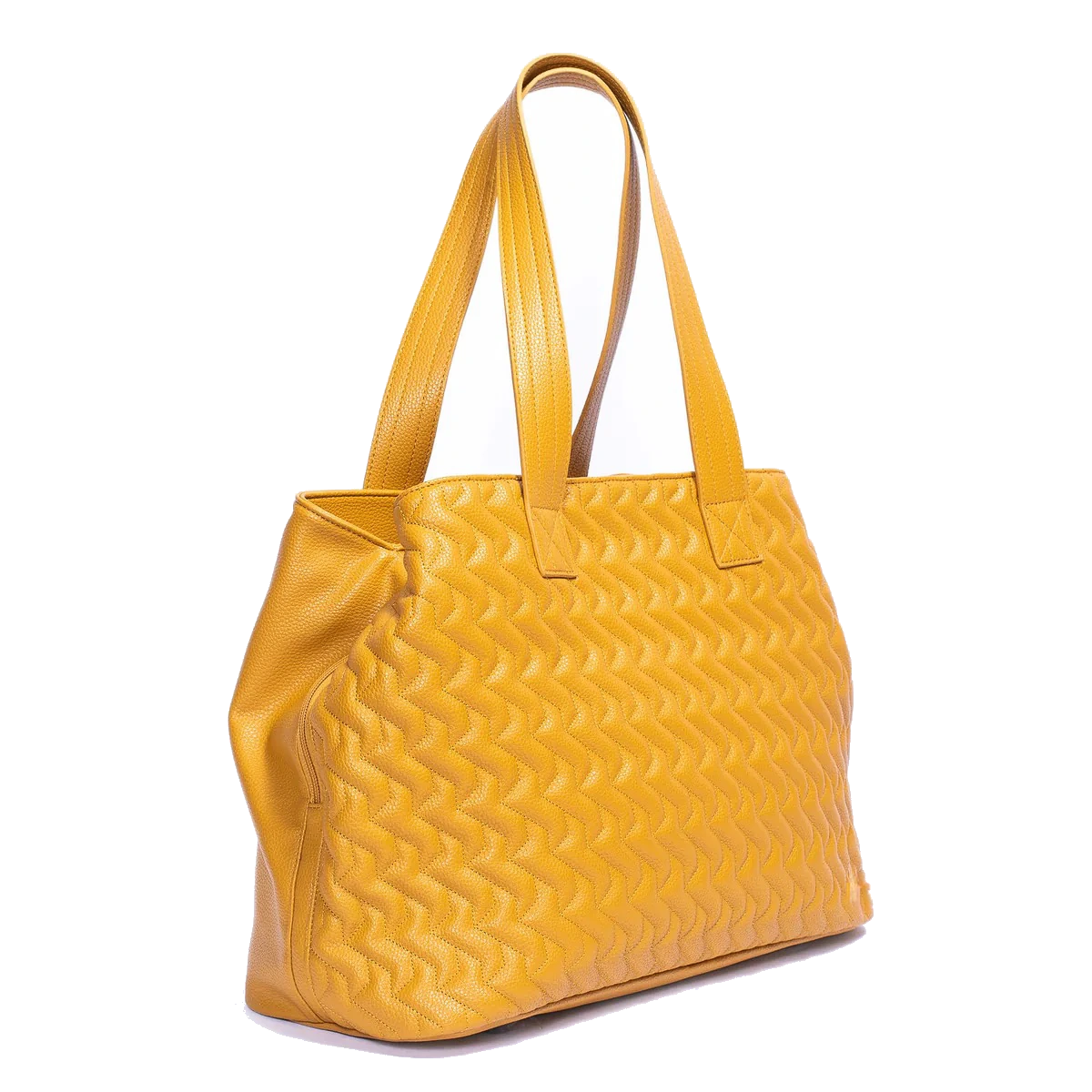 Custom tote / amber yellow — bag sample developed and produced by ProtoBag Studio