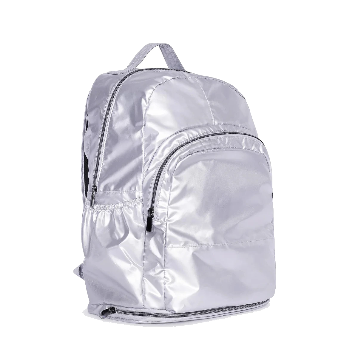 Custom crossbody / metallic silver — bag sample developed and produced by ProtoBag Studio