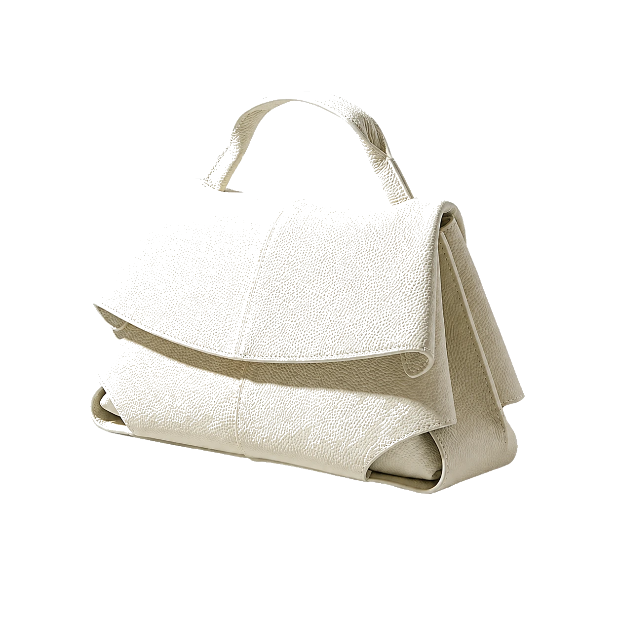 Logo Ready structured flap handbag reference