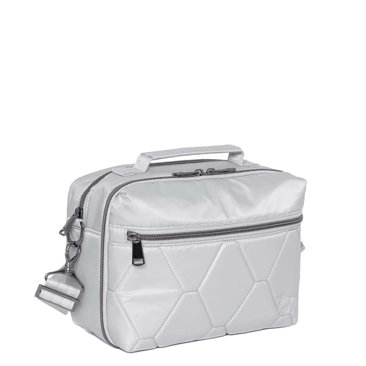 Custom camera bag / cloud grey — bag sample developed and produced by ProtoBag Studio