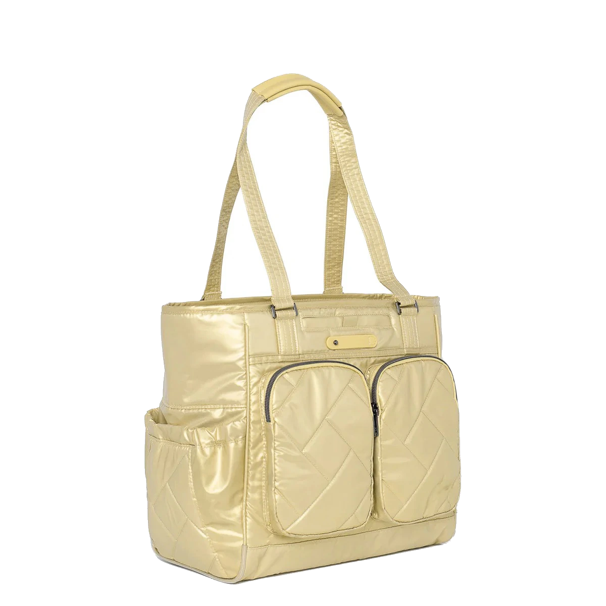 Custom tote / metallic gold — bag sample developed and produced by ProtoBag Studio